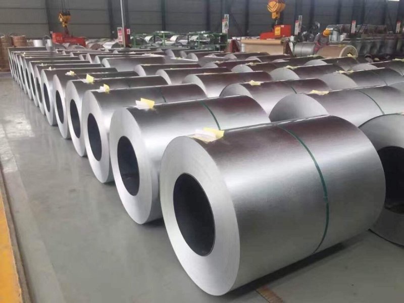 Steel coil handling inside a Chinese industrial facility